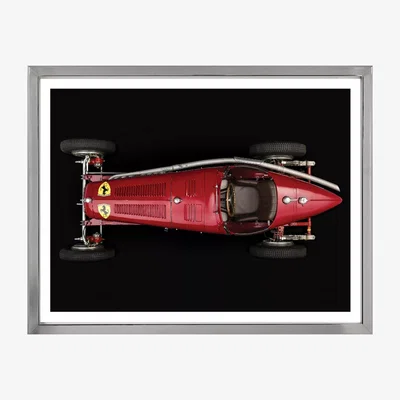 John Lewis Brookpace Lascelles 'Ferrari Alfa Romeo Tipo B P3' Car Framed Print, 64 x 88cm, Red