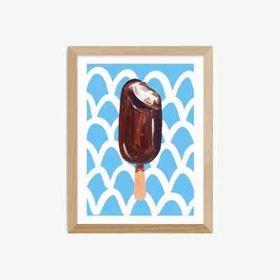 John Lewis EAST END PRINTS Alice Straker 'Magnum on Blue' Framed Print