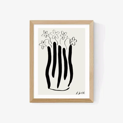 John Lewis EAST END PRINTS Hali Igwelaezoh 'Abstract Vase' Framed Print