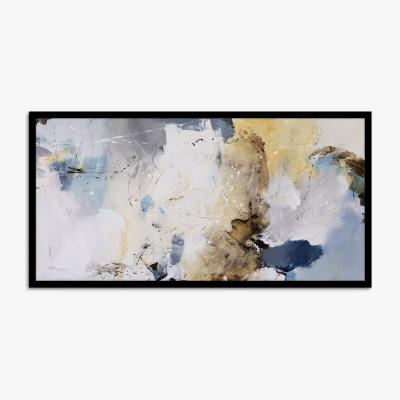 John Lewis John Lewis Natasha Barnes 'Wind Beneath Your Wings' Framed Canvas Print, 63.5 x 123.5cm, Yellow/Blue