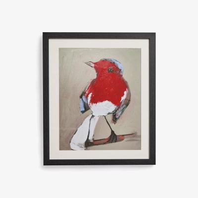 John Lewis John Lewis Erin McGee 'Robin' Framed Print & Mount, 54.5 x 64.5cm, Red