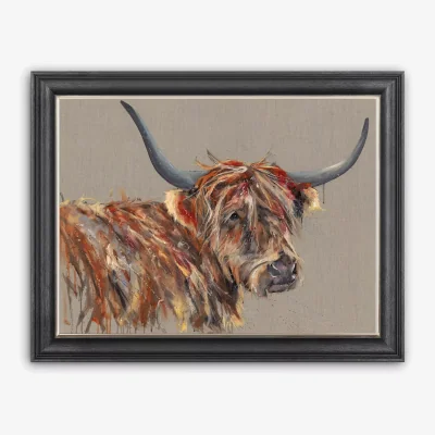 John Lewis Louise Luton - Hamish Framed Print, 90 x 116cm, Brown