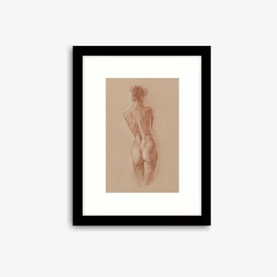 John Lewis Ethan Harper - 'Classic Figure Study II' Framed Print & Mount, 53.5 x 43.5cm, Brown