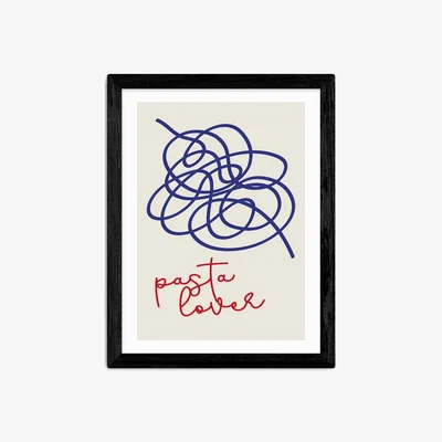John Lewis EAST END PRINTS Inoui 'Pasta Lover' Framed Print