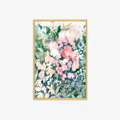 John Lewis Ingrid Sanchez - 'Sunrise Garden' Framed Print, 62 x 42cm, Green/Multi