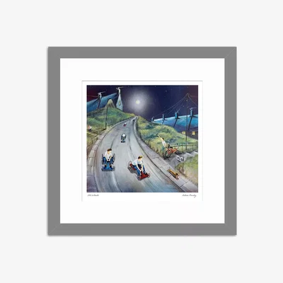 John Lewis John Lewis Adam Barsby 'Hot Wheels' Framed Print & Mount, 43.5 x 43.5cm, Green/Multi