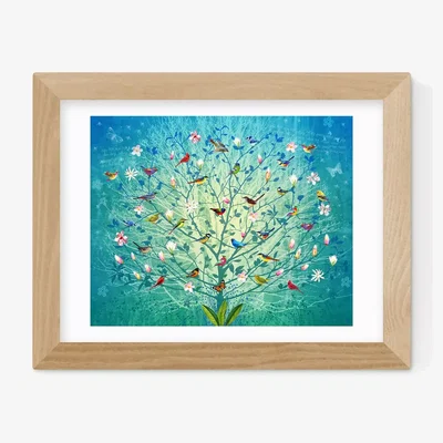 John Lewis EAST END PRINTS Fiona Watson 'The Singing Tree' Framed Print