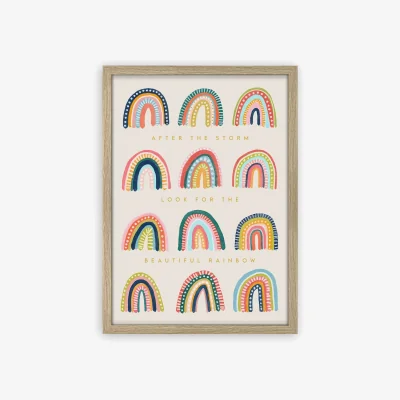John Lewis Esme Lintin - 'After The Storm' Rainbow Framed Print, 54 x 39cm, Multi