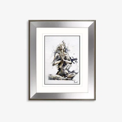 John Lewis Joanne Boon Thomas - Yoga Lady Framed Print, 50.5 x 60.5cm