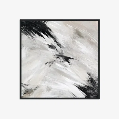 John Lewis John Lewis Yharnna 'Aurora' Framed Print, 104 x 104cm, Black