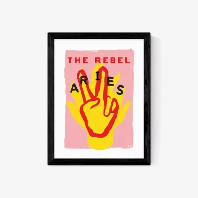 John Lewis EAST END PRINTS Sophie Ward 'Aries The Rebel' Framed Print