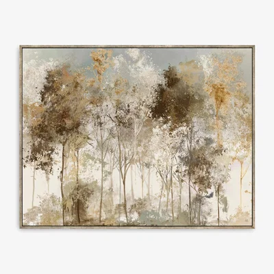 John Lewis Allison Pearce - 'Copper Frost' Framed Canvas Print, 72.5 x 92.5cm, Brown/Gold