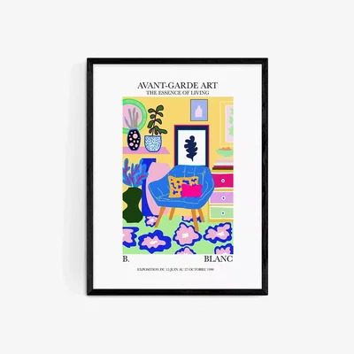 John Lewis EAST END PRINTS BLANC Prints 'Yellow Essence' Framed Print