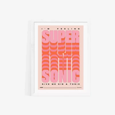 John Lewis EAST END PRINTS HollieGraphik 'Gin & Tonic' Framed Print