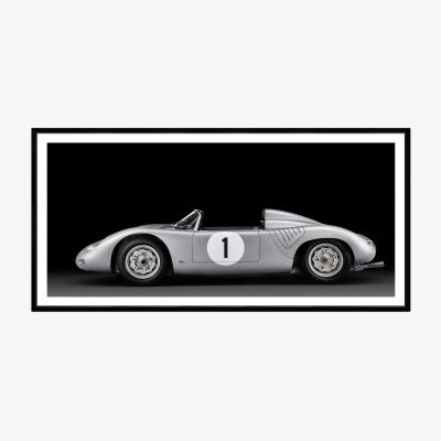 John Lewis Brookpace Lascelles 'Porsche 718 RSK' Car Framed Print & Mount, 37 x 101cm, Black