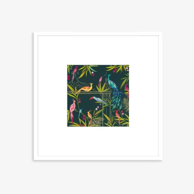 John Lewis John Lewis Sara Miller 'Enchanted Gate' Framed Print & Mount, 50 x 50cm, Green/Multi