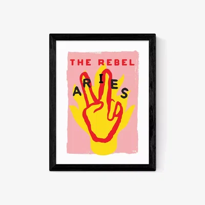 John Lewis EAST END PRINTS Sophie Ward 'Aries The Rebel' Framed Print