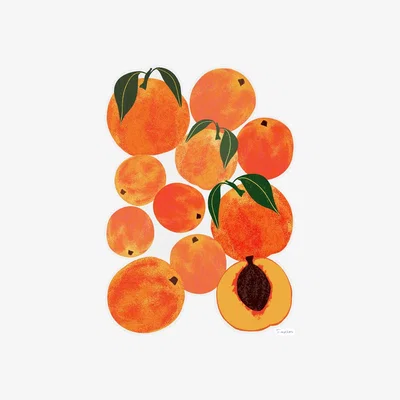 John Lewis EAST END PRINTS Leanne Simpson 'Peach Harvest' Framed Print