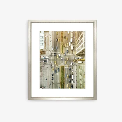 John Lewis Orbon Alija - Park Avenue New York Framed Print & Mount, 73 x 58cm, Brown