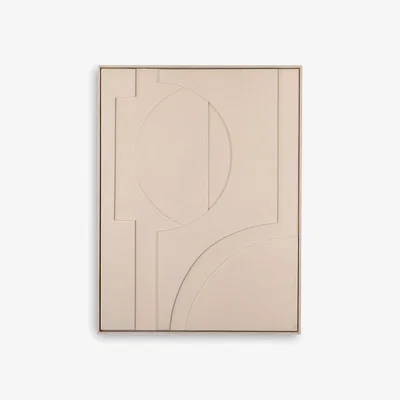 John Lewis John Lewis & Partners Trieste Textured Abstract Framed Wall Art, 82.5 x 62.5cm, Grey