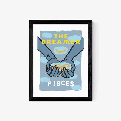 John Lewis EAST END PRINTS Sophie Ward 'Pisces The Dreamer' Framed Print
