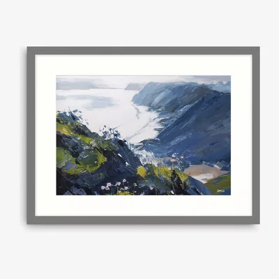 John Lewis Sian McGill - 'Gower Light' Framed Print, 64.5 x 84.5cm, Blue/Multi