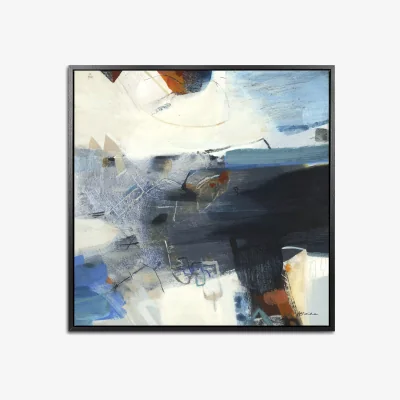 John Lewis Alice Sheridan - 'Intensity' Framed Canvas Print, 84.5 x 84.5, Blue/Multi