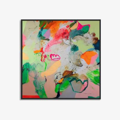John Lewis John Lewis Natasha Barnes 'Little Bit Of Sunshine' Framed Canvas Print, 104 x 104cm, Multi
