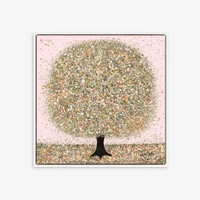 John Lewis Nicky Chubb - 'Pink Haze' Framed Canvas Print & Mount, 84.5 x 84.5cm, Pink