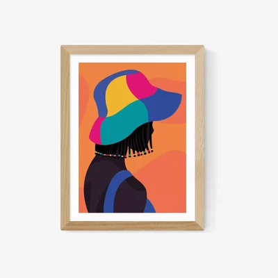 John Lewis EAST END PRINTS Sofia Doudine 'Summer Vibe' Framed Print