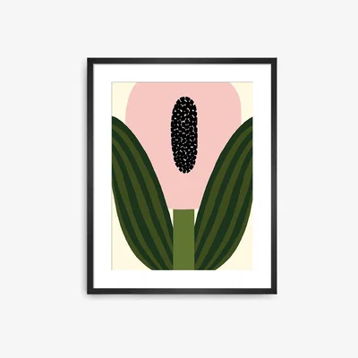 John Lewis John Lewis Eija Vehvilainen 'April Flower' Framed Print, 80 x 60cm, Pink/Multi