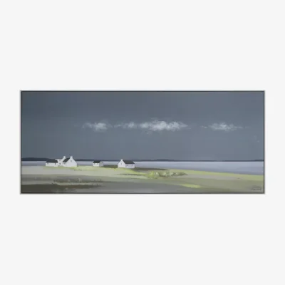 John Lewis Ulyana Hammond - Day's End Framed Canvas, 52 x 122cm, Grey/Multi