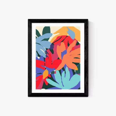 John Lewis EAST END PRINTS 83 Oranges 'Where Flowers Blossom' Framed Print