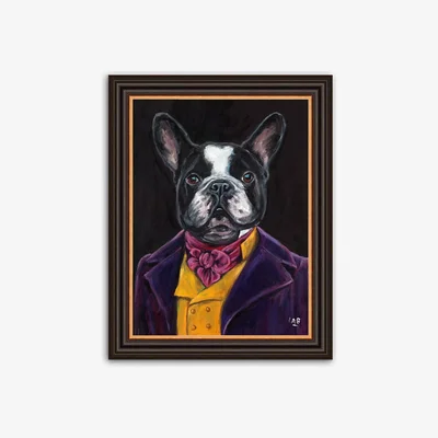 John Lewis Louise Brown - 'Sir Montague' Framed Print, 47 x 37cm, Black/Multi