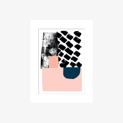 John Lewis Lizzie Hillier - Counter Balance Unframed Print & Mount, 40 x 30cm, Pink/Multi