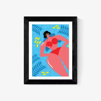 John Lewis EAST END PRINTS Ana Jaks 'Float Forever' Framed Print