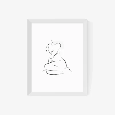 John Lewis EAST END PRINTS Sundry Society 'Nude Female' Framed Print