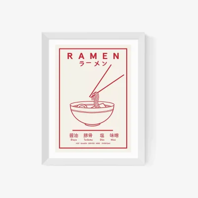 John Lewis EAST END PRINTS Violet Studio 'Ramen' Framed Print