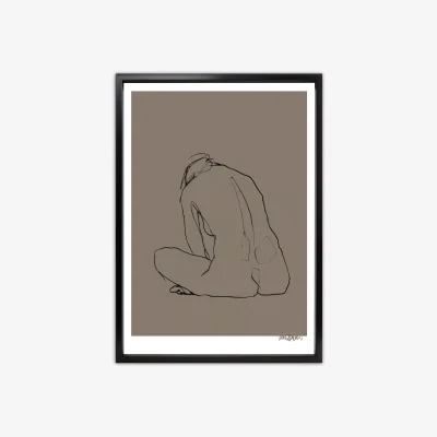 John Lewis Anna Bulow - 'Flow 4' Limited Edition Framed Print, 75 x 55cm, Grey