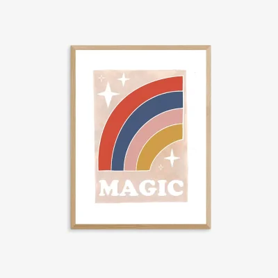 John Lewis EAST END PRINTS Kid of the Village 'Magic Rainbow' Framed Print