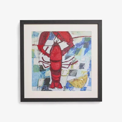 John Lewis John Lewis Erin McGee 'Lobster' Framed Print & Mount, 62.5 x 62.5cm, Red