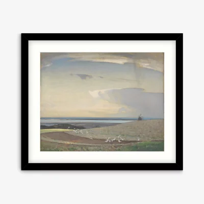 John Lewis John Lewis & Partners + Tate Sir Arnesby Brown 'The Line of the Plough' Wood Framed Print & Mount, 54 x 64cm