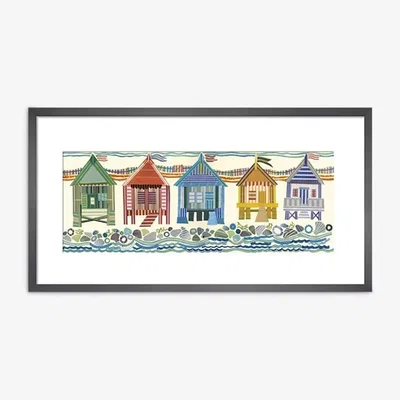 John Lewis Jane Robbins - 'Seaside' Wood Framed Print & Mount, 32 x 62cm, Multi