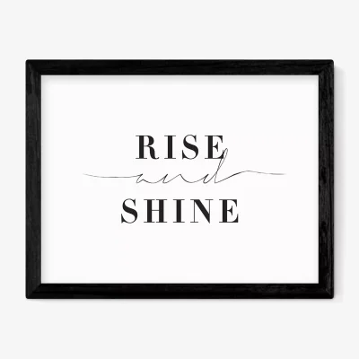 John Lewis EAST END PRINTS Honeymoon Hotel 'Rise and Shine' Framed Print