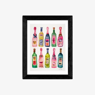 John Lewis EAST END PRINTS Cat Coquillette 'Champagne' Framed Print