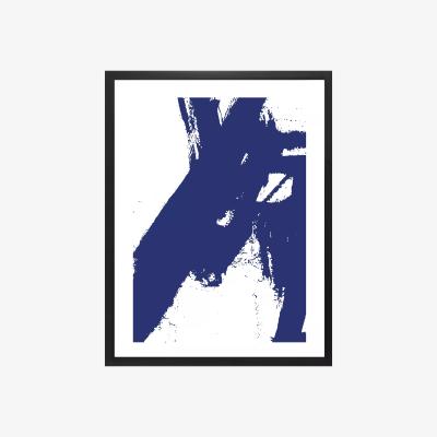 John Lewis Brookpace Lascelles 'Nero 8' Abstract Framed Print & Mount, 75 x 55cm, Blue