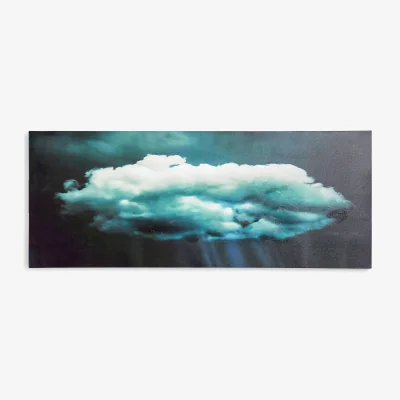 John Lewis John Lewis & Partners 'Nimbostratus' Cloud Canvas Print, 60 x 150cm, Blue/Black