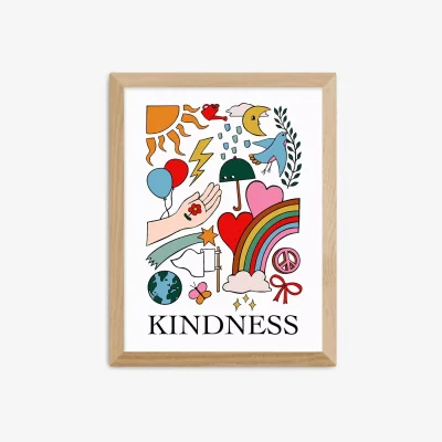 John Lewis EAST END PRINTS Kid of the Village 'Kindness' Framed Print