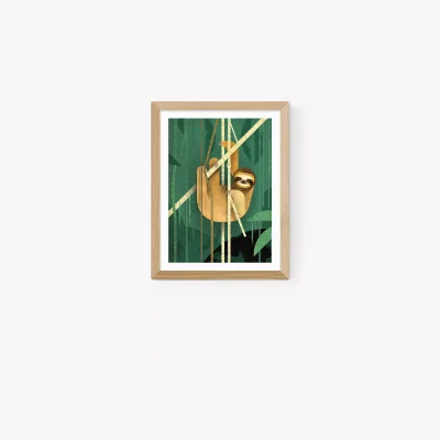 John Lewis EAST END PRINTS Dieter Braun 'Sloth' Framed Print