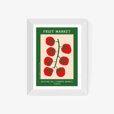 John Lewis EAST END PRINTS Luxe Poster Co. 'Notting Hill Farmers Market' Framed Print